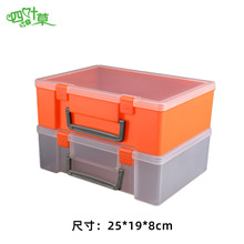 長方形PP透明塑料盒零件盒電子模塊無人機首飾工具家用收納整理盒