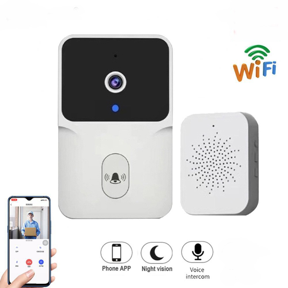 Home Monitoring Doorbell Ding Dong Machine Wireless Wifi Home Low Power Consumption Can Remote Intercom Home Monitoring Doorbell