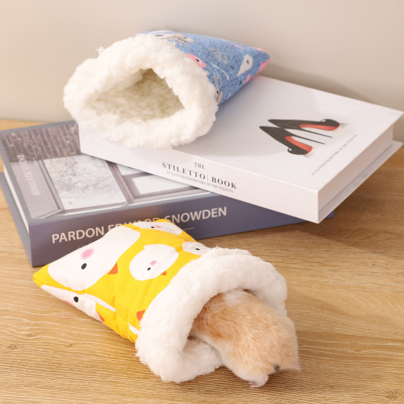 跨境蜜袋鼯睡袋窝龙猫花枝鼠金丝熊小型宠物睡袋悬挂仓鼠窝