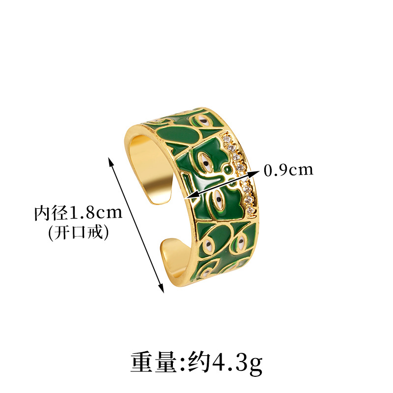 Anillo de oro de arena transfronteriza nicho femenino de estilo europeo y americano 18k anillo de lujo ligero no decolor joyería al por mayor