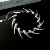 Silver thorn shaped necklace