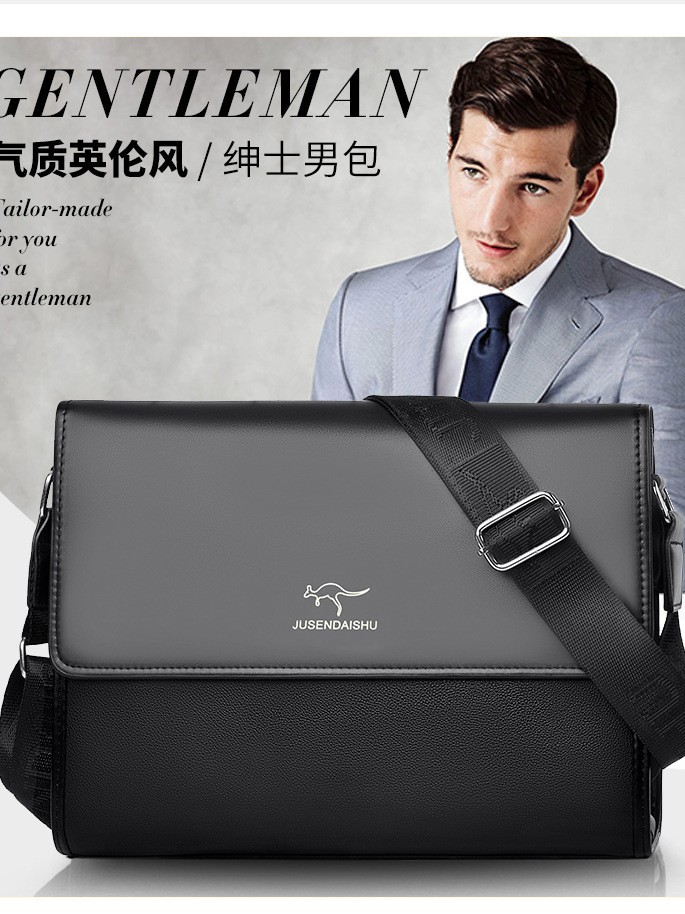 Men's Handbag Pu Crossbody Shoulder Bag Business Casual Versatile Accessible Luxury Style Fashion Bag Business Briefcase