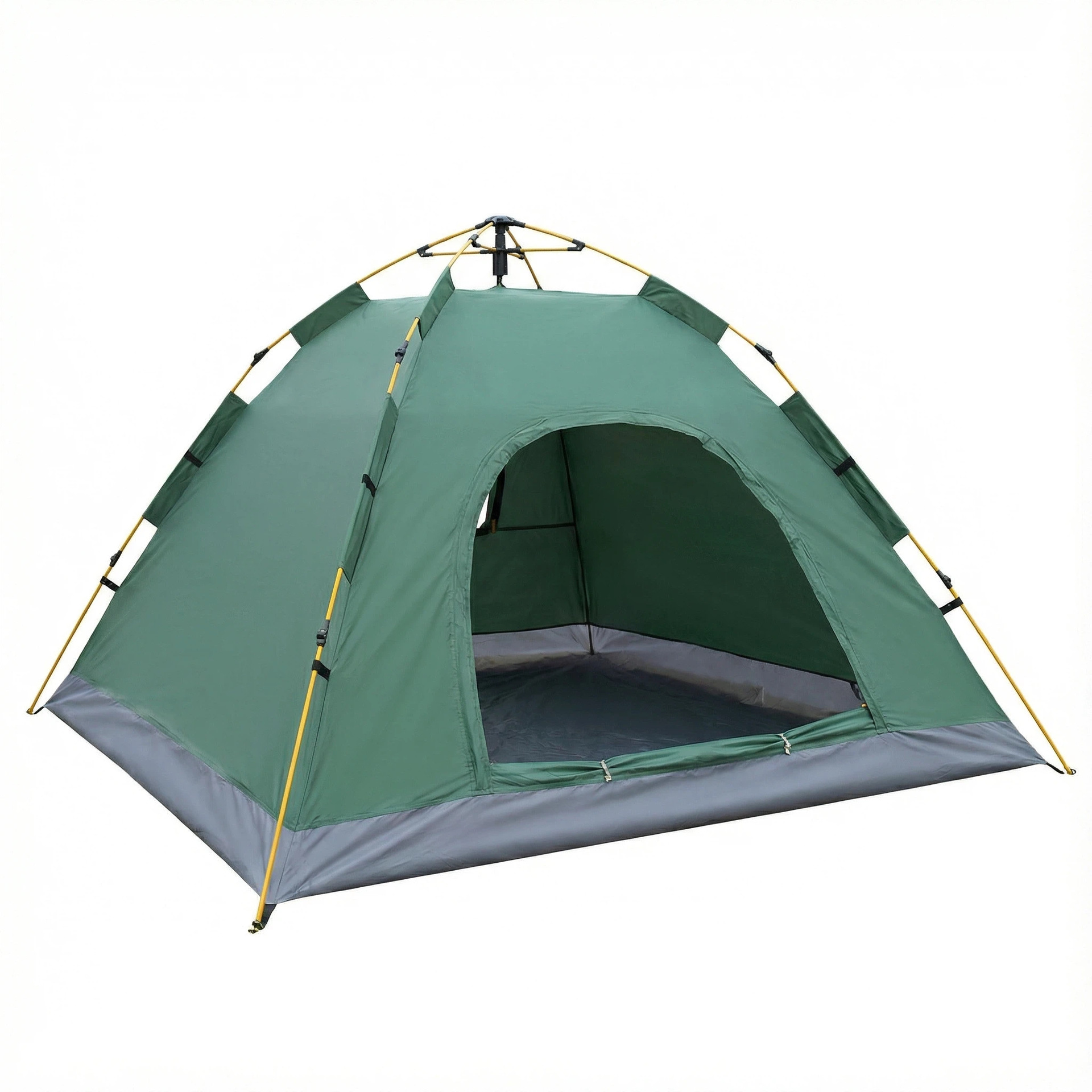 Outdoor Tent for 3-4 People, Fully Automatic Camping Tent, 2-Person Outdoor Tent, Thickened, Rainproof, Sun-Resistant, Ultra-Light, Quick Setup