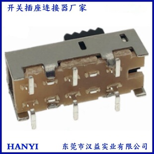 Large Stroke Smd Toggle Switch 6-Pin 2-Speed Vertical Bent-Pin Smd Temperature-Resistant Ss-23E06G3-T Two-Speed
