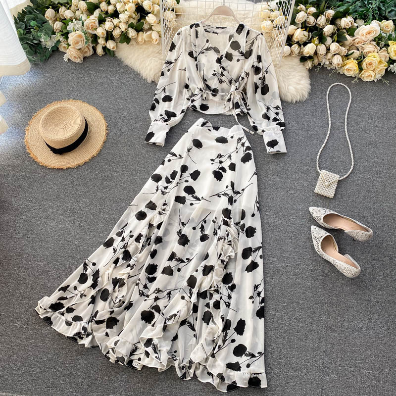 Title 4, Bedrucktes Chiffon-Kurzhemd im Split-Rock-Desig...