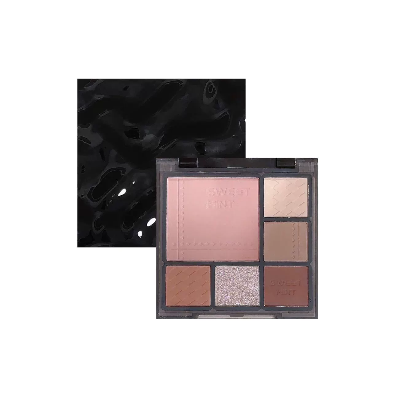 Eyeshadow palette, eye shadow, highlighter, universal complex face blush, gradient, high-quality style