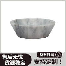 厂家直发大理石碗家用厨房圆形多功能轻奢简约石碗实用家居
