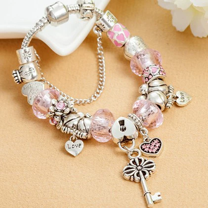 Фуксия подвеска, бисер bracelet, украшение, аксессуар, европейский стиль, оптовая