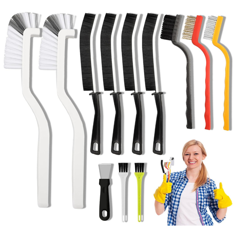 Hard-Bristled Crevice Brush Kitchen Bathroom Cleaning Brush Tile Dead Corner Brush Cup Brush Pot Brush Cleaning Tool Amazon Cross-Border