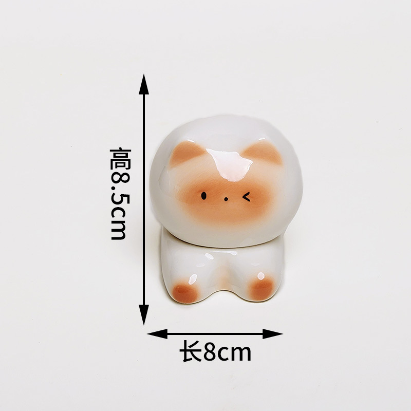 Nubes, gatos, palillo de cerámica, lindo para el hogar, palillo, hilo dental creativo, palillo de algodón, lata de almacenamiento, decoración