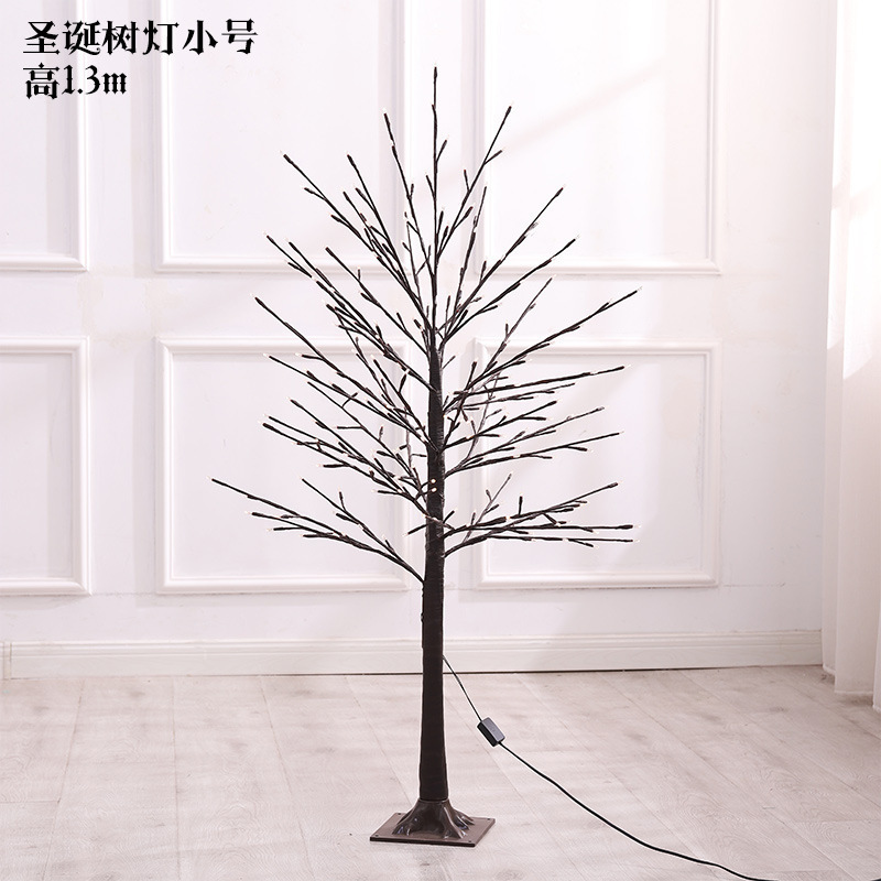 LED árbol lámpara simulación de abedul navidad lámpara decorativa nueva casa diseño de árbol luminoso de navidad lámpara decorativa