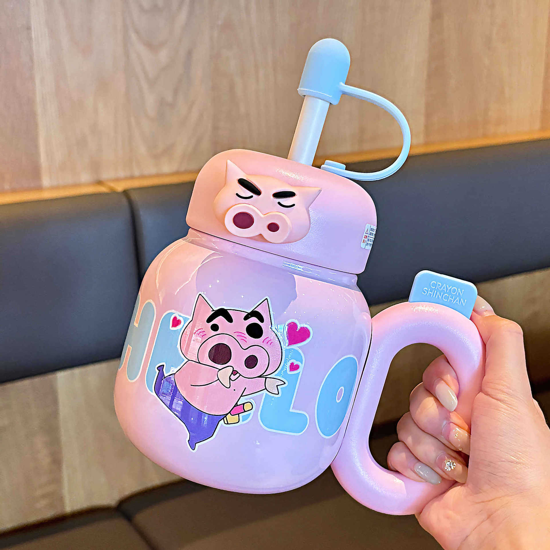 Crayón pequeño nuevo 316 taza de acero inoxidable con mango de aislamiento térmico de aislamiento frío de hielo taza 2025 nuevo