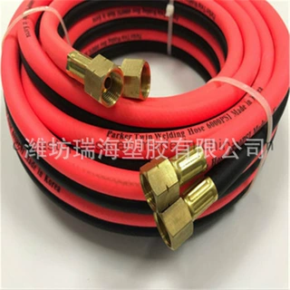 定制出口热销型8.5mmPVC乙炔氧气管PVC三胶两线PVC高压空气软管