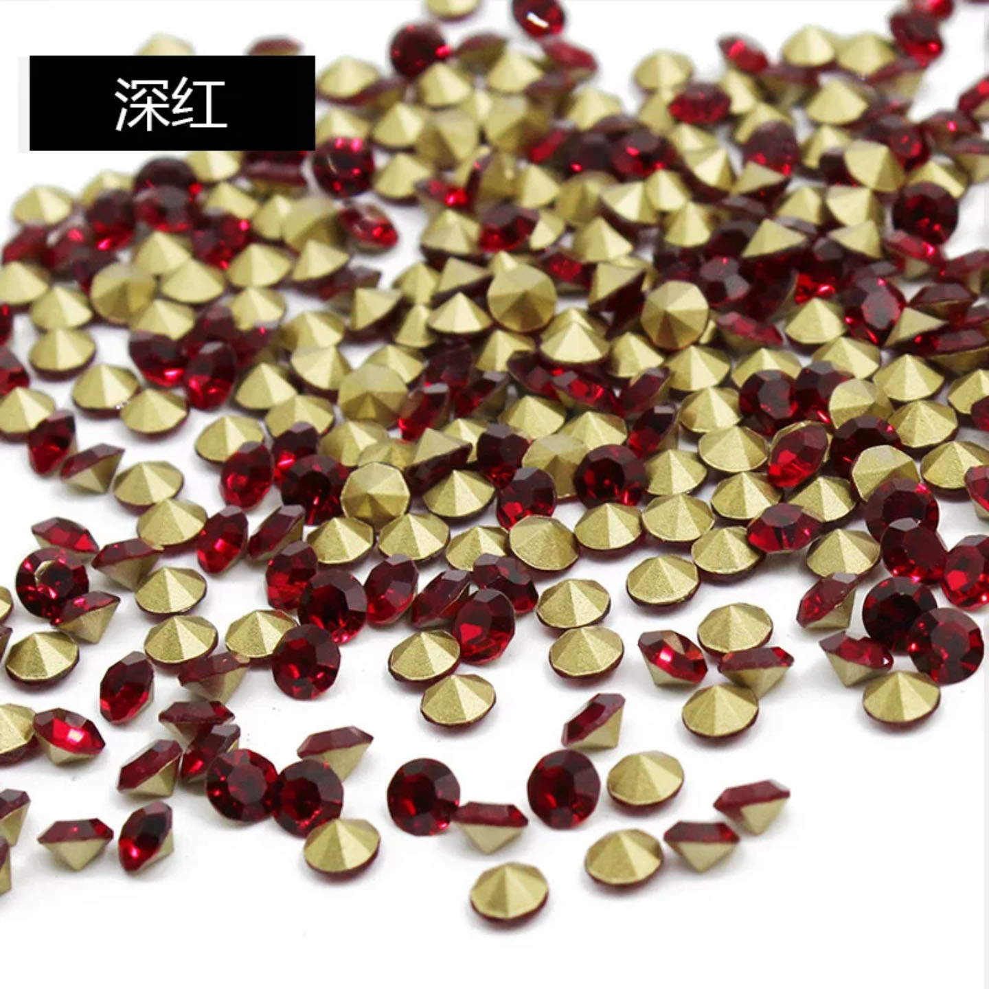 뾰족한 다크 레드