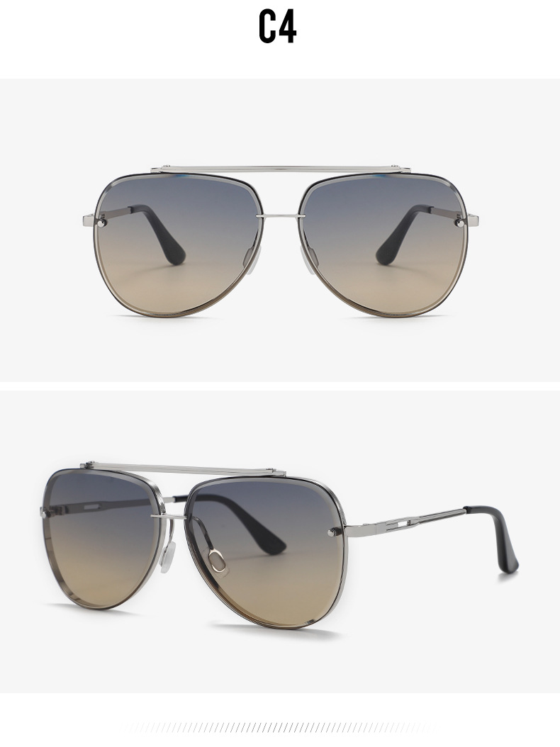 Streetwear Geometric Pc Round Frame Full Frame Men's Sunglasses display picture 2