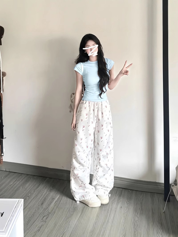 正肩短袖t恤女夏季新款纯色修身显瘦百搭洋气通勤圆领打底上衣潮|undefined