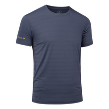 亚马逊日系情侣冰丝空调衣超薄透气T恤男士弹力速干衣排汗衫厂家