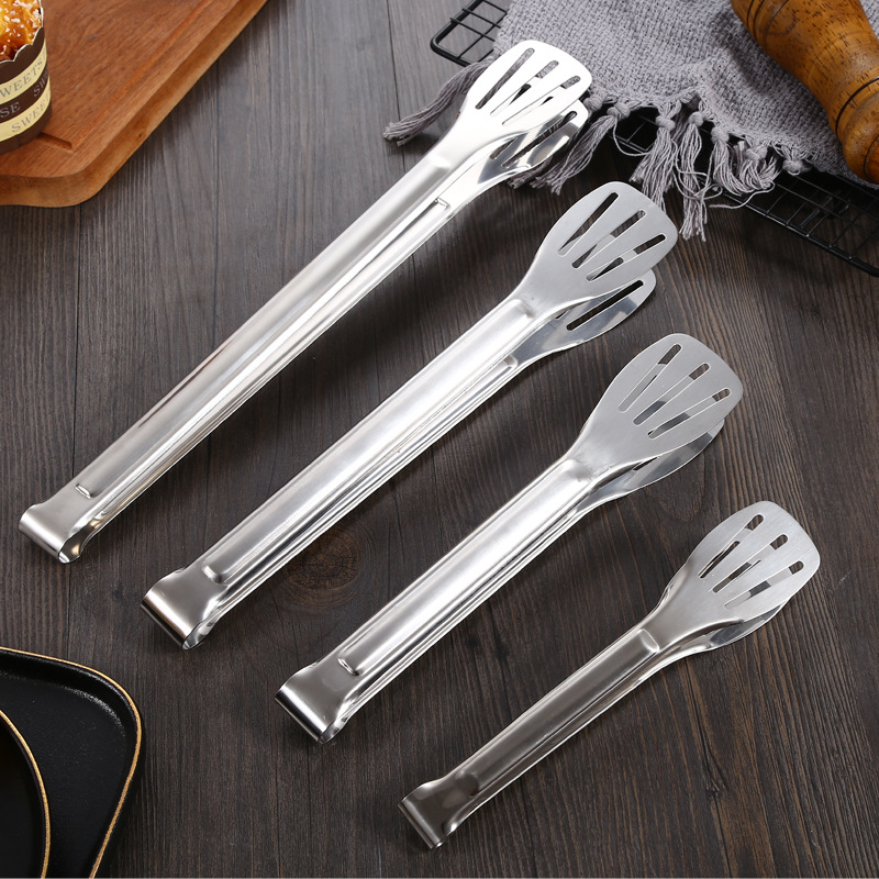 Pinzas para Alimentos y Barbacoa de Acero Inoxidable, Antióxido y Antipolvo, para Cocina