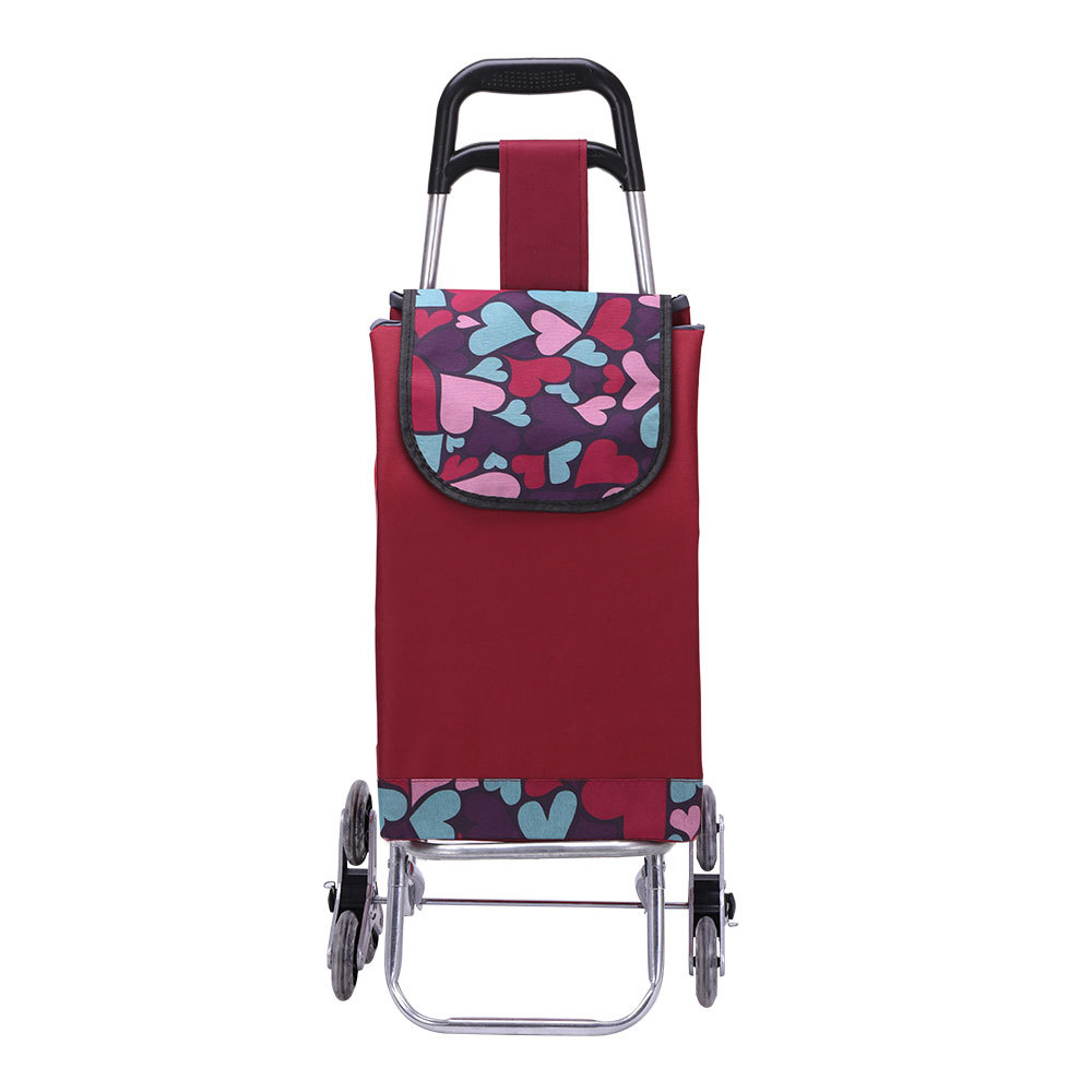 Carrito de compras portátil para comprar verduras, carro de mano, escaleras plegables, pequeño remolque, pequeño carro doméstico, carro de tracción