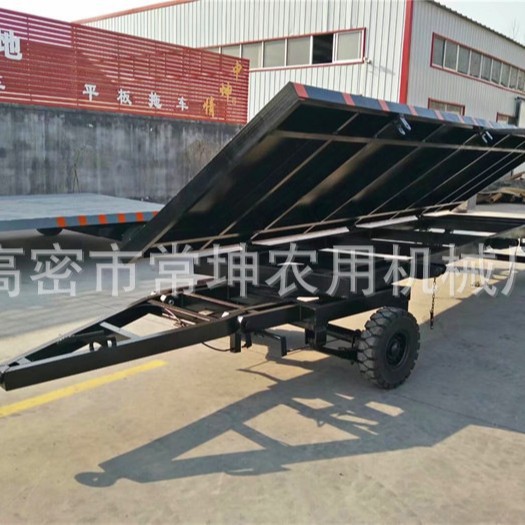 厂家供应    4吨侧翻平板拖车  物流转运工具车   量大从优