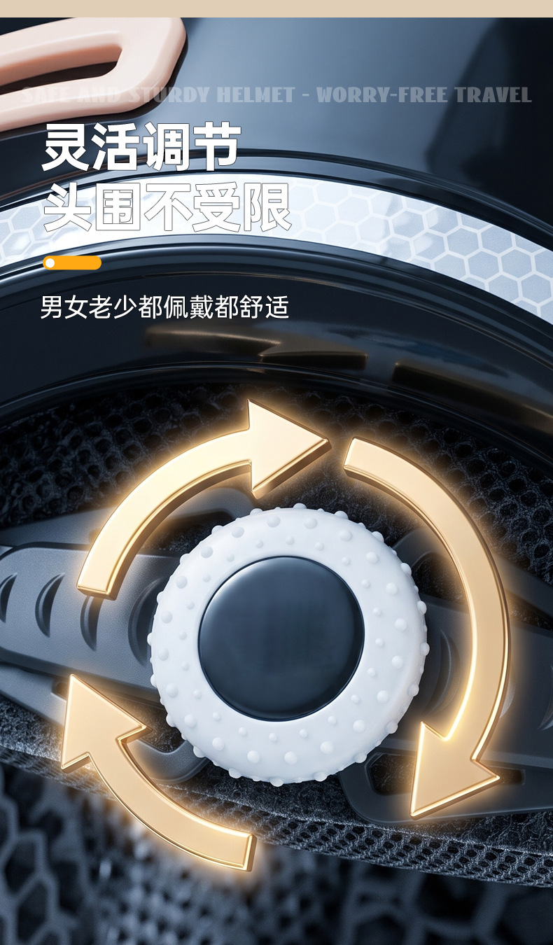 3C certified motorcycle and electric vehicle helmet with ear protection, suitable for all seasons, reflective night-time half helmet safety helmet