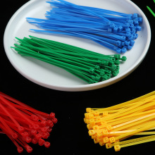 彩色自锁式尼龙扎带塑料捆绑束线国标轧带理线捆扎带红色扎丝扎条