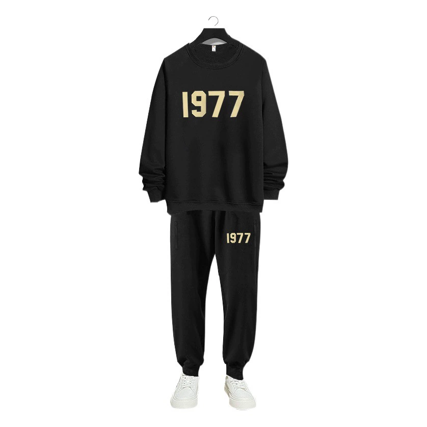 DW1018-DK2018 Очень большой размер 400 кг спортивный хлопковый костюм толстый свитер брюки мужские осенне-зимние флисовые подкладки плюс