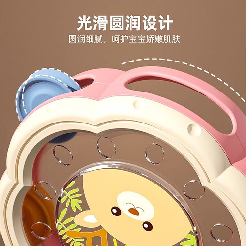 Children's toy hand clap drum percussion instrument baby bell drum smart early education enlightenment infant Orff hand bell