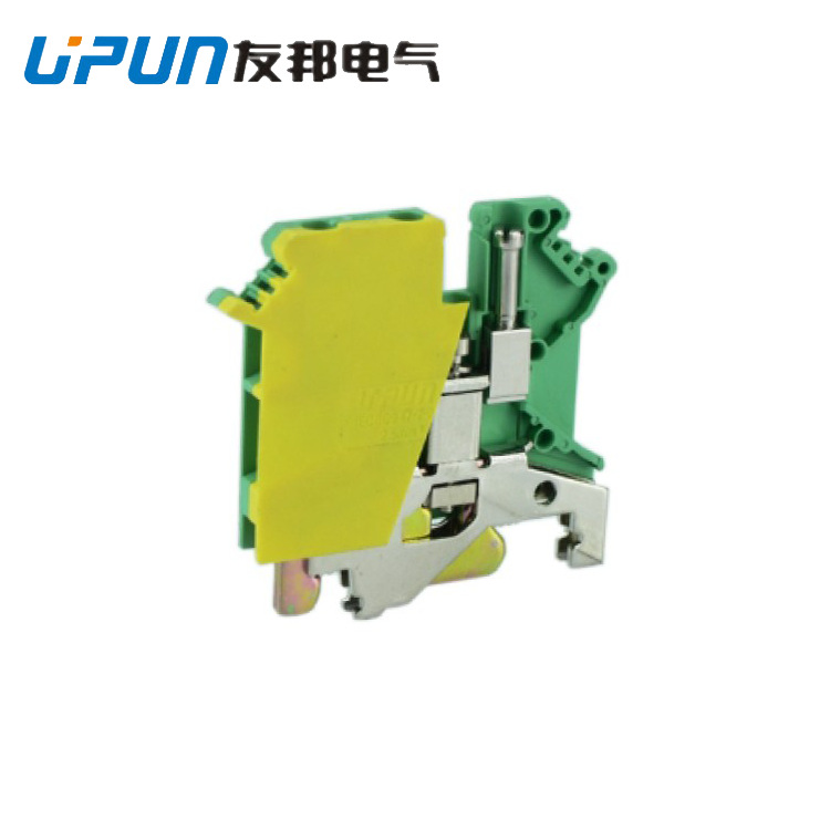 上海友邦电气 UKJ-2.5/1*2JD 2.5mm接地型单进双出接线端子电气
