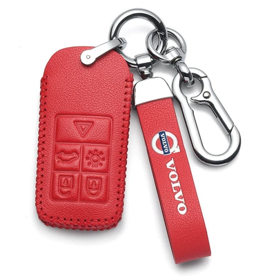 Static Rod/Key Bag Key Set Genuine - volvo-b-smart-5-key-red