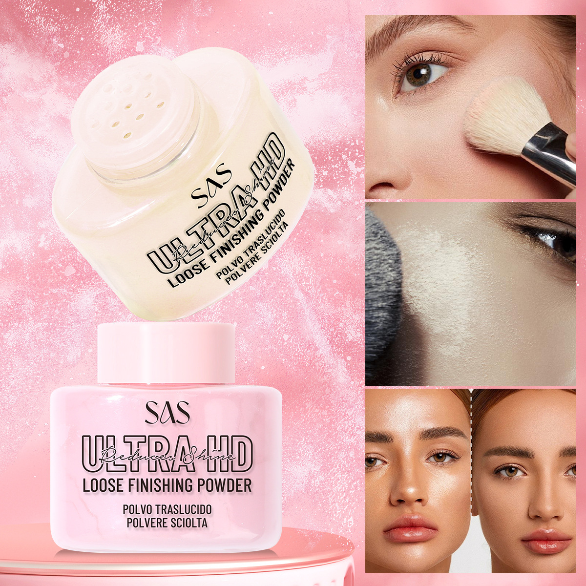 SAS punto transfronterizo venta caliente fijación de maquillaje impermeable de larga duración no es fácil de quitar polvo suelto SLP001