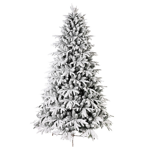 Snowy Christmas Tree PE Mixed PVC Velour Christmas Tree Manufacturer Christmas 210CM Snowflake Landscape Decor Tree Snowfall Tree