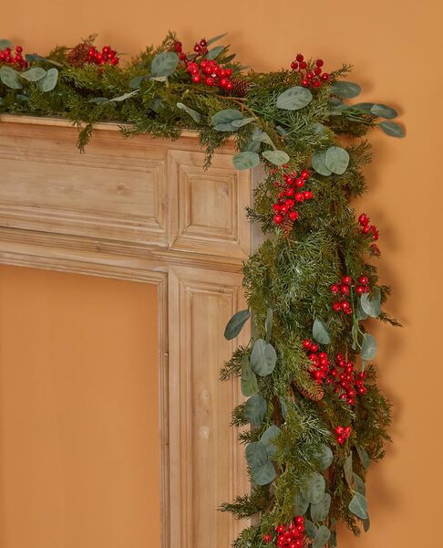 Cross -border Christmas PE Leaf Crystal Christmas Teng Simulation…