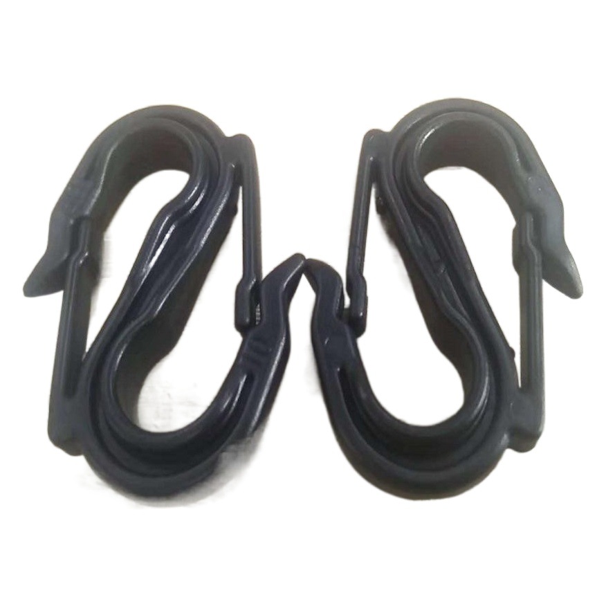 Supply plastic hook plastic S-shaped hook elastic rope hook pom buckle color can be set
