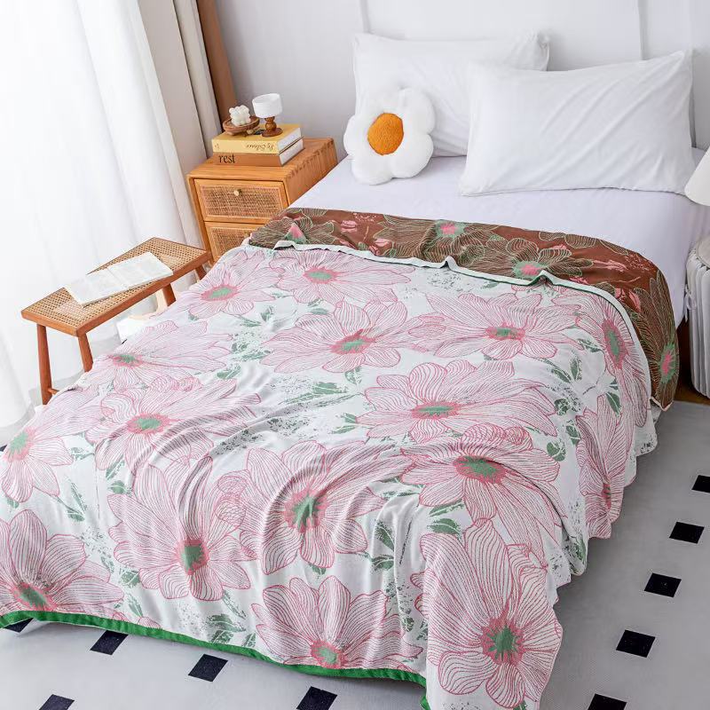 핑크 메쉬 플라워 150*200cm