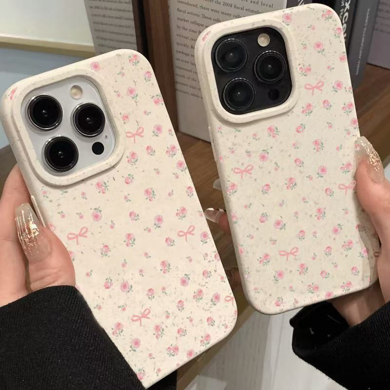 粉色玫瑰适用苹果16Promax手机壳跨境iPhone15日韩ins14/13欧美12|undefined