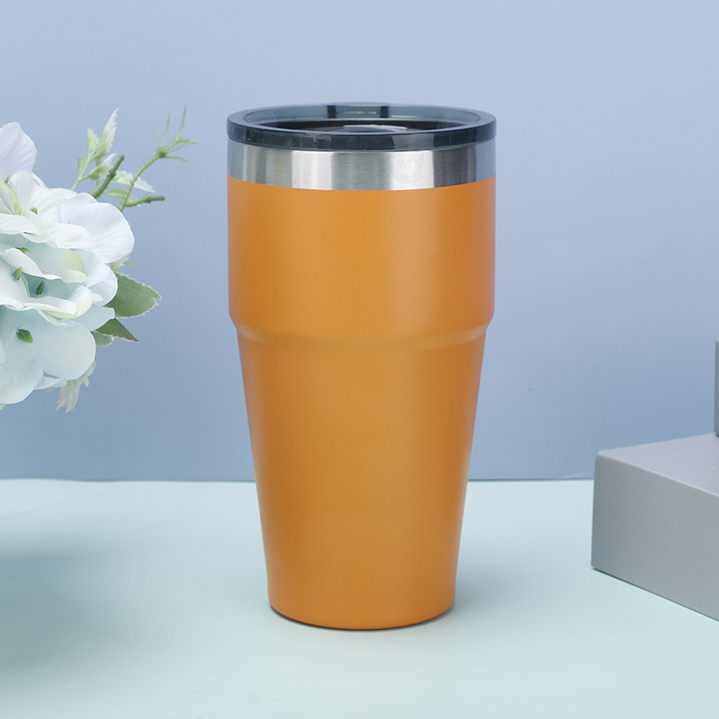 Fábrica de suministro directo 304 taza de acero inoxidable portable taza de automóvil taza de aislamiento frío taza de hielo al por mayor personalizada