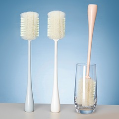 360度清潔長柄杯刷 榨汁機海綿刷毛清洗杯刷塑料家用奶瓶清潔刷