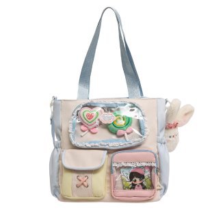 Mochila de estudiantes de alto valor facial, mochila de escuela secundaria, mochila multicapa, mochila de dolor dulce, mochila de ocio, mujer