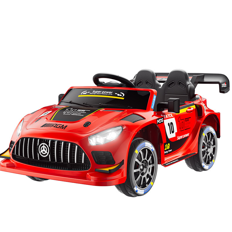 Control remoto eléctrico de cuatro ruedas coche de juguete para niños, coche deportivo para niños con batería recargable oscilante para niños