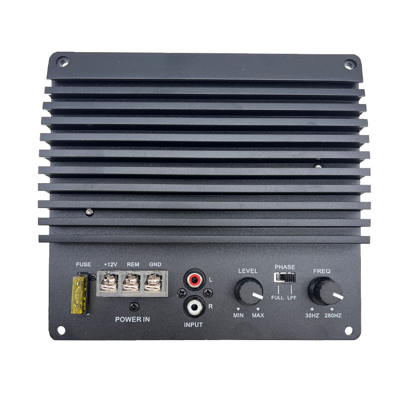 12V subwoofer amplificador de potencia 8 pulgadas 10 pulgadas 12 pulgadas subwoofer trapezoidal montado en automóviles placa base cuadrada de alta potencia