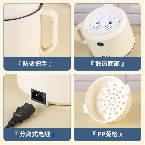 Factory direct sales noodle pot dormitory small pot dormitory steaming electric cooking pot student pot small hot pot household small single person