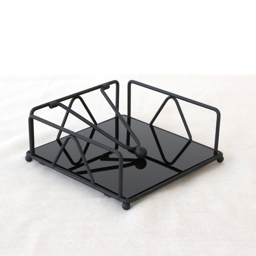 Nordic light luxury acrylic bottom tissue box iron tissue holder napkin desktop storage box board paper storage rack