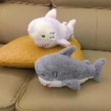 海洋动物抓机娃娃可爱8寸小玩偶25cm庙会地推活动兑换娃娃批发