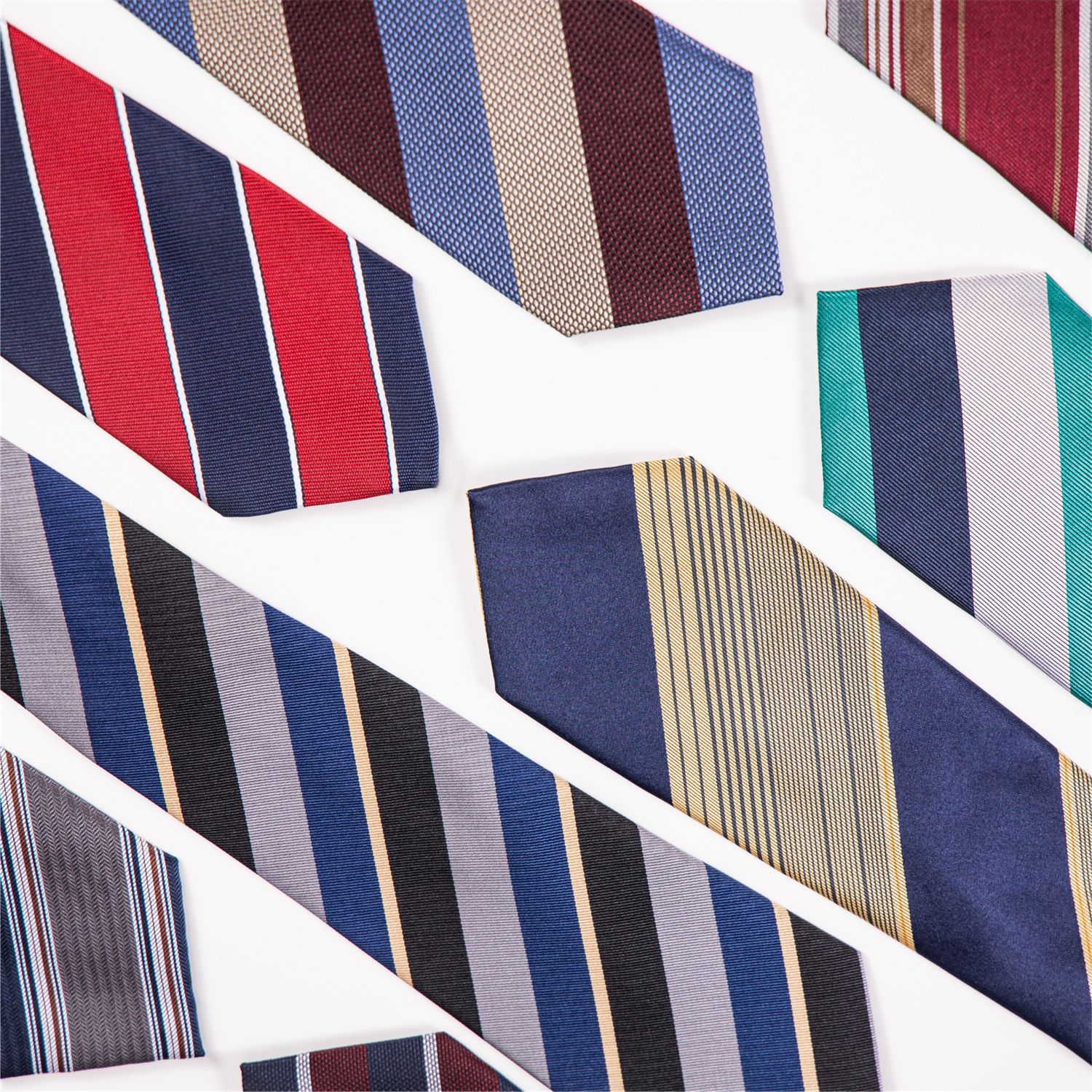 이탈리아 와이드 버전 9cm 스트라이프 넥타이 남성 비즈니스 공식 착용 대외 무역 대비 컬러 틸트 넥타이 도매 헤어