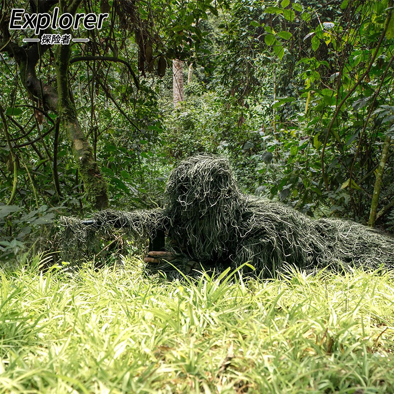 Ghillie Suit Playerunknown's Battlegrounds Suit Disguise Suit Jungle Wool Silk Suit Adult Cs Stealth Field Suit