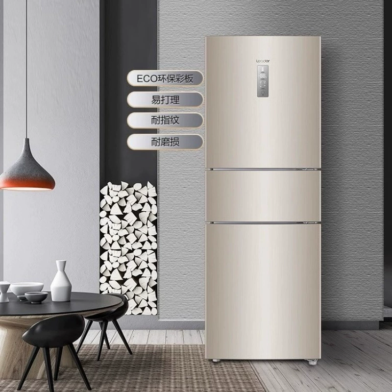 Произведён Haier/Tongshuai, трёхдверный холодильник, класс энергопотребления 1, двухчастотный, воздушное охлаждение, без инея для дома BCD-218WLDPPU1