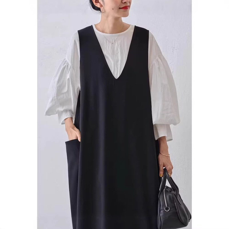 Japanese Rakuten Korean Best-Selling Japanese-Style Camisole Dress for Women, New Summer Wear, Long Dress, Sleeveless Tank Dress