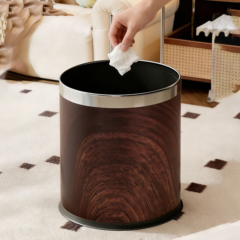 Living Room Trash Can, Household High-End Round Trash Bin for Kitchen, Toilet, Bathroom, Large Capacity, Large Size Waste Bin Storage Container Living Room Trash Can, Household High-End Round Trash Bin for Kitchen, Toilet, Bathroom, Large Capacity, Large Size Waste Bin Storage Container
