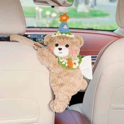 tissue box hanging bag, car – Car tissue box/set - little-flower-carrotannie-bear-tissue-box